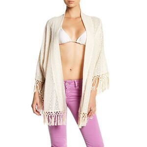 Onda de Mar Swim Crochet Knit Fringe Cover-Up